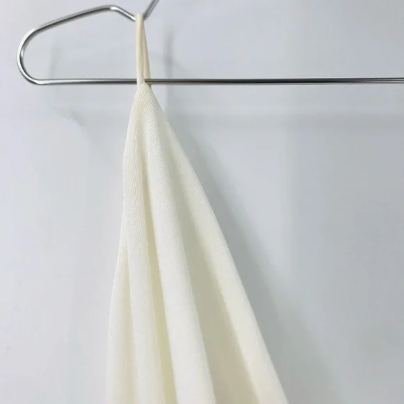 Misha Moyra Pantsuit Cowl Neck Jumpsuit Ivory Size 8 - Picture 5 of 13